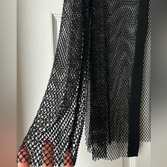 Massimo Dutti Sheer Shimmering Mesh Shirt XS - Picture 9 of 14